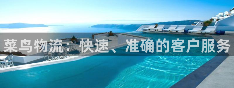 旺财28登录网:菜鸟物流:快速、准确